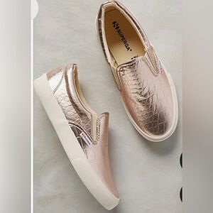Superga Metcrocw Slip-On Sneakers Rose Gold size 39